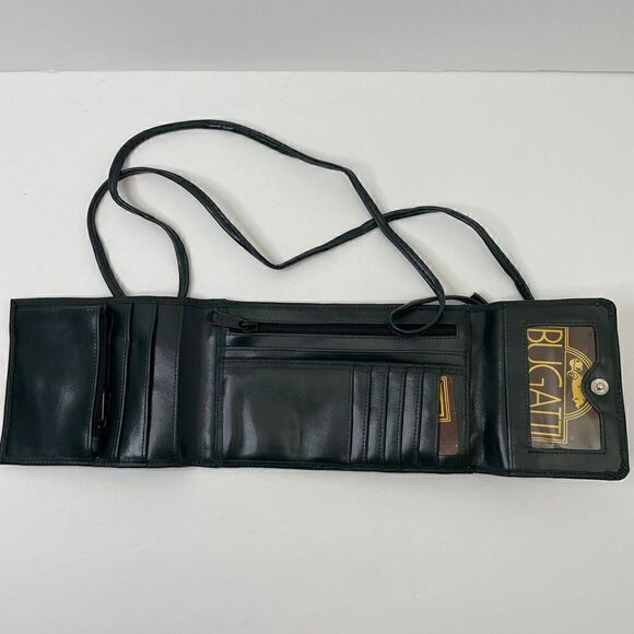 NEW! Bugatti| Leather |Vintage |Mini Clutch| Crossbody| Trifold - Picture 5 of 12